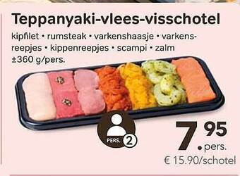 Bon Ap Teppanyaki Vlees Visschotel aanbieding