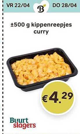 Bon Ap Kippenreepjes Curry aanbieding