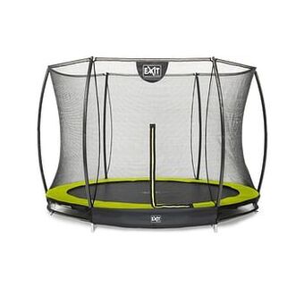 Brico Exit in-ground trampoline Silhouette + veiligheidsnet ø244cm groen aanbieding
