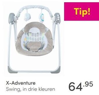 Baby & Tiener X-adventure swing, in drie kleuren aanbieding