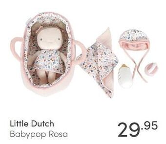 Baby & Tiener Little dutch babypop rosa aanbieding