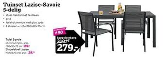 Leen Bakker Tuinset lazise-savoie 5-delig aanbieding