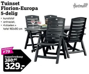 Leen Bakker Tuinset florion-europa 5-delig aanbieding