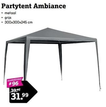 Leen Bakker Partytent ambiance aanbieding