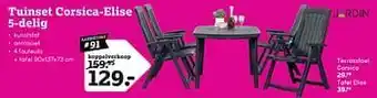 Leen Bakker Tuinset corsica-elise 5-delig aanbieding