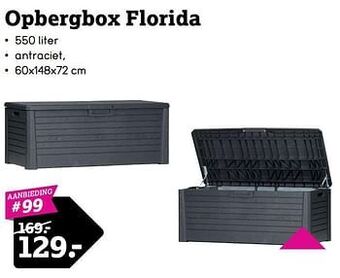 Leen Bakker Opbergbox florida aanbieding