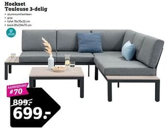 Leen Bakker Hoekset toulouse 3-delig aanbieding