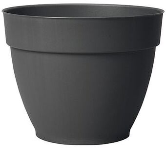 Brico Deroma bloempot Vaso Ninfea met waterreserve antraciet Ø34cm aanbieding