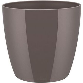 Brico Elho pot ’Brussels Diamond Round’ oyster pearl 20,4 cm aanbieding