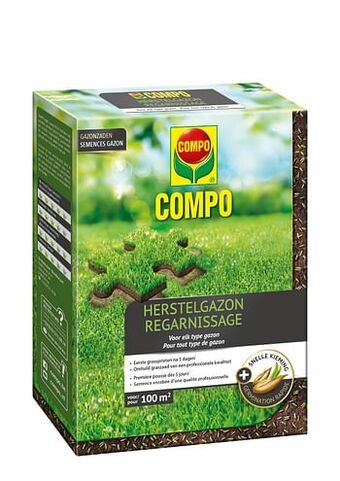 Brico Compo gazonzaad voor gazon herstel (100m²) 2kg aanbieding