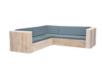 Brico Wood4you loungeset One steigerhout 190x190x70cm aanbieding