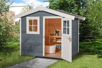 Brico Weka tuinhuis 123 GR4 grijs 235x300cm aanbieding