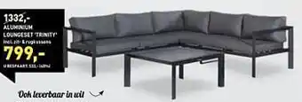 Aluminium loungeset trinity
