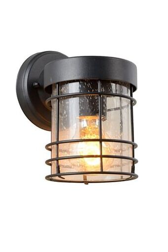 Brico Lucide wandverlichting Keppel zwart E27 aanbieding
