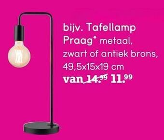 Leen Bakker Tafellamp praag aanbieding