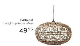 Baby & Tiener Kidsdepot hanglamp rotan melo aanbieding