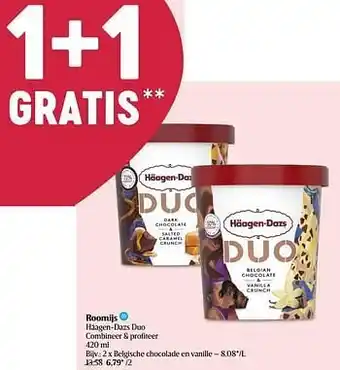 Delhaize Belgische chocolade en vanille aanbieding