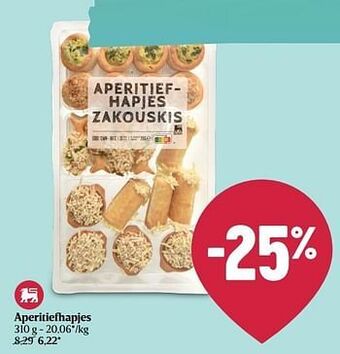 Delhaize Aperitiefhapjes aanbieding