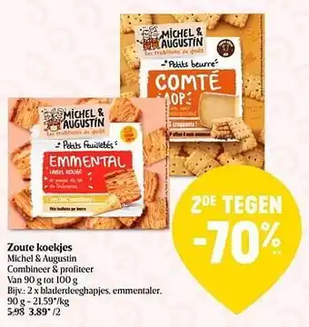 Delhaize Bladerdeeghapjes emmentaler aanbieding