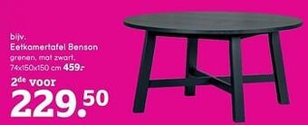 Leen Bakker Eetkamertafel benson aanbieding