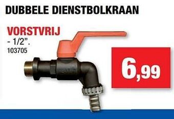 Hubo Dubbele dienstbolkraan vorstvrij aanbieding