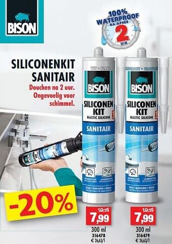 Hubo Siliconenkit sanitair aanbieding