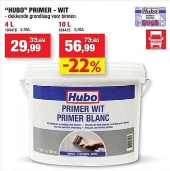 Hubo Hubo primer - wit aanbieding