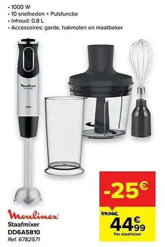 Carrefour Moulinex staafmixer dd6a5810 aanbieding