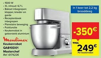 Carrefour Moulinex keukenrobot qa810d01 masterchef aanbieding