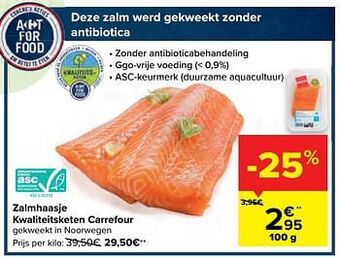 Carrefour Zalmhaasje kwaliteitsketen carrefour aanbieding
