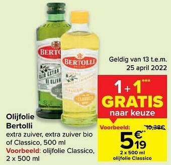 Carrefour Olijfolie classico aanbieding
