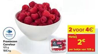 Carrefour Frambozen carrefour aanbieding