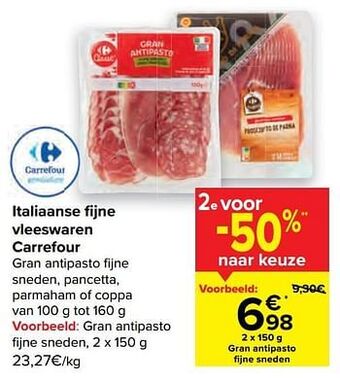 Carrefour Gran antipasto fijne sneden aanbieding