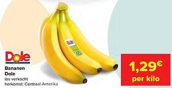 Carrefour Bananen dole aanbieding