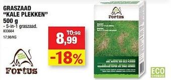 Hubo Graszaad kale plekken aanbieding
