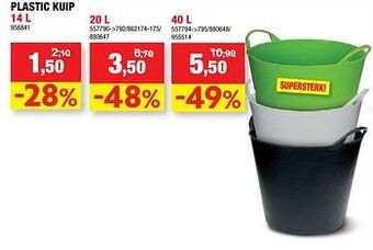 Hubo Plastic kuip aanbieding