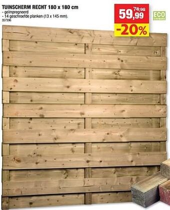 Hubo Tuinscherm recht aanbieding