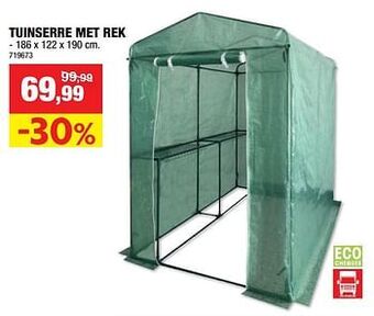 Hubo Tuinserre met rek aanbieding