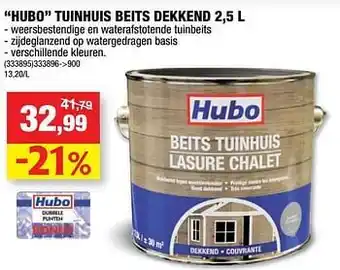 Hubo Hubo tuinhuis beits dekkend aanbieding