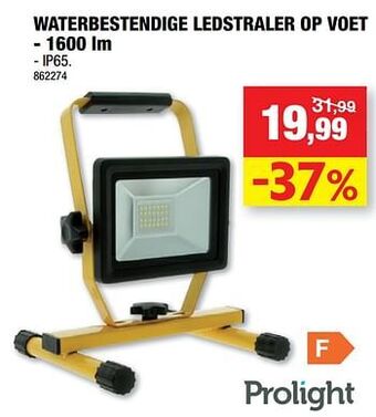 Hubo Waterbestendige ledstraler op voet aanbieding