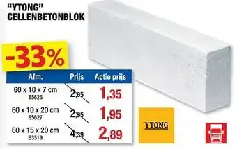 Ytong cellenbetonblok