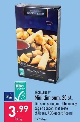 ALDI Mini dim sum aanbieding