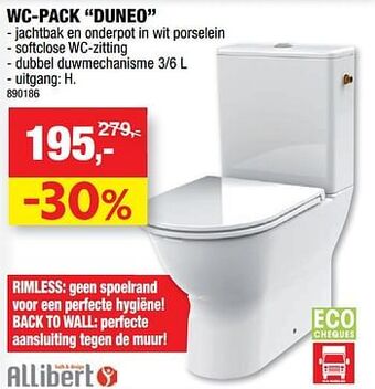 Hubo Wc-pack duneo aanbieding