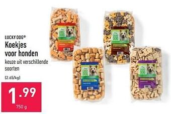ALDI Koekjes voor honden aanbieding