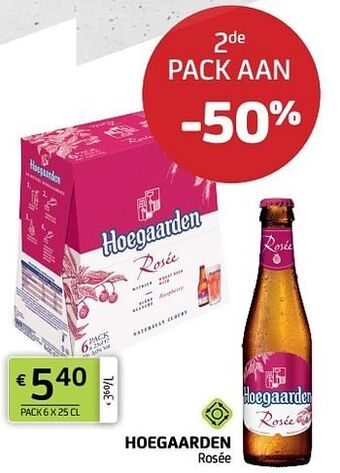 BelBev Hoegaarden rosée aanbieding