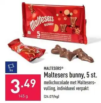 ALDI Maltesers bunny aanbieding