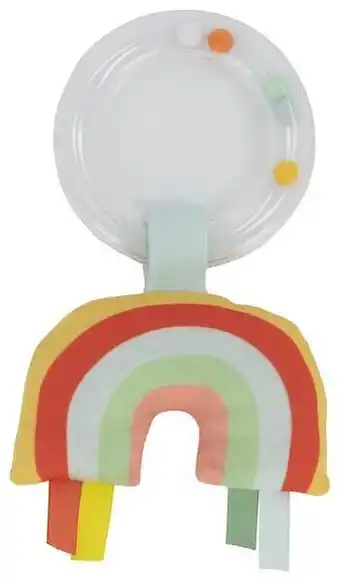HEMA HEMA Baby Rammelaar Regenboog (rood) aanbieding
