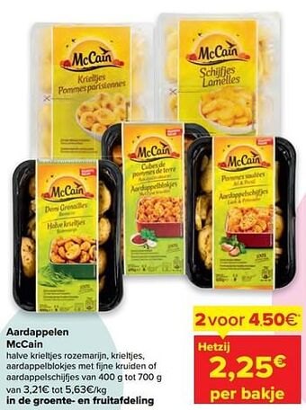 Carrefour Aardappelen mccain aanbieding