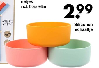 Wibra Siliconen schaaltje aanbieding