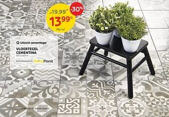 Brico Vloertegel cementina aanbieding